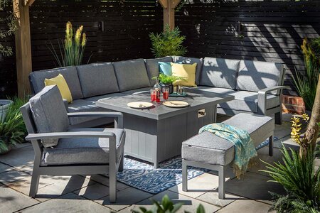 Aurora Rectangular set with Firepit Table - image 2