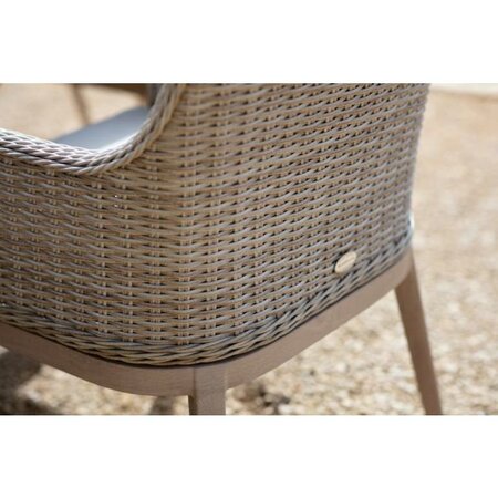 Bramblecrest Monterey Sandstone Rectangle 8 seat ceramic Table Set - image 3