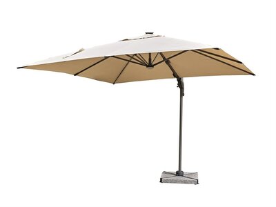 Bramblecrest Truro 3m x 3m Square Cantliever Parasol with LED'S & base Sand - image 4