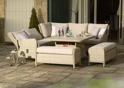 Chedworth Modular Firepit  dining set- Sandstone - image 3