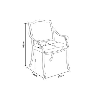 Hartman Capri 6 seat oval set with Parasol and Base - image 4