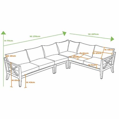 Hartman Sorrento Rectangular Corner Casual Dining set - image 4