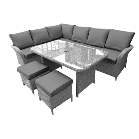 Leisure Grow Monaco Stone Rectangular Dining Modular