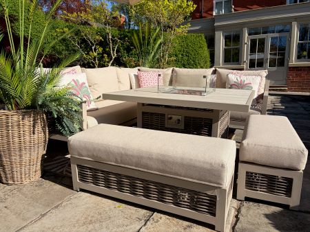 Loom Ecru Square Firepit Set - image 3