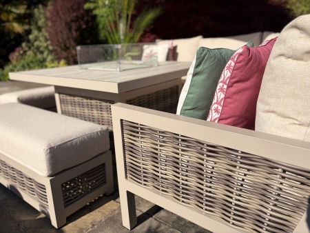 Loom Ecru Square Firepit Set - image 5