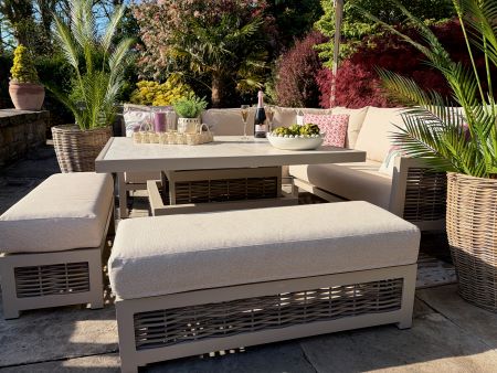 Loom Ecru Square Set with Adjustable Table - image 3