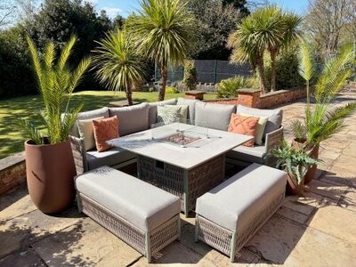 Loom Oasis Corner Firepit Set - image 1