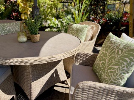 Loom Raya 4 Seat Dining Set Earth - image 2