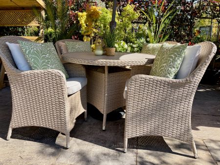 Loom Raya 4 Seat Dining Set Earth - image 4