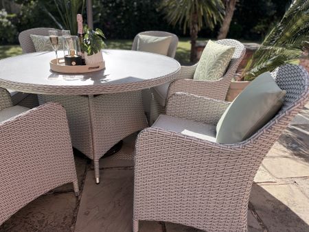 Loom Raya 6 Seat Dining Set Stone - image 3