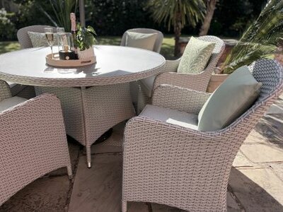 Loom Raya 6 Seat Dining Set Stone - image 3
