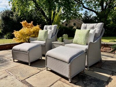 Loom Raya Recliner Set Stone - image 1